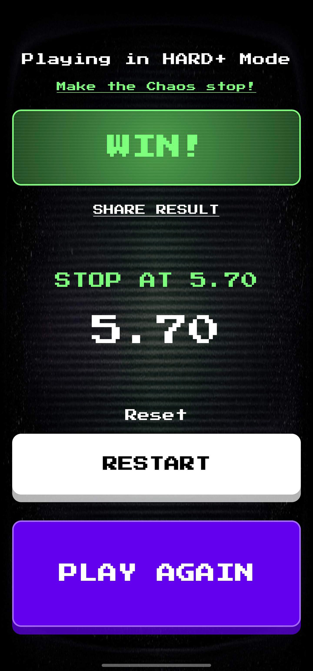 Hard Mode Win